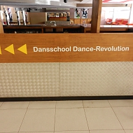 Project: Dance Revolution - belettering interieur sportzaal