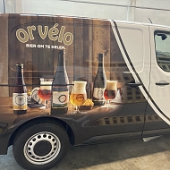 Project: Orvélo - belettering - halfwrap bestelwagen